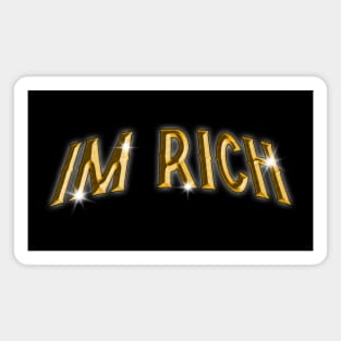 I'm Reach Gold Typography Magnet